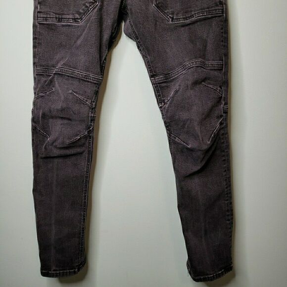 Gap 1969 Mens Jeans Slim Black Faded Selvedge Denim Skater Grunge Stretch 30x32 - Picture 5 of 16